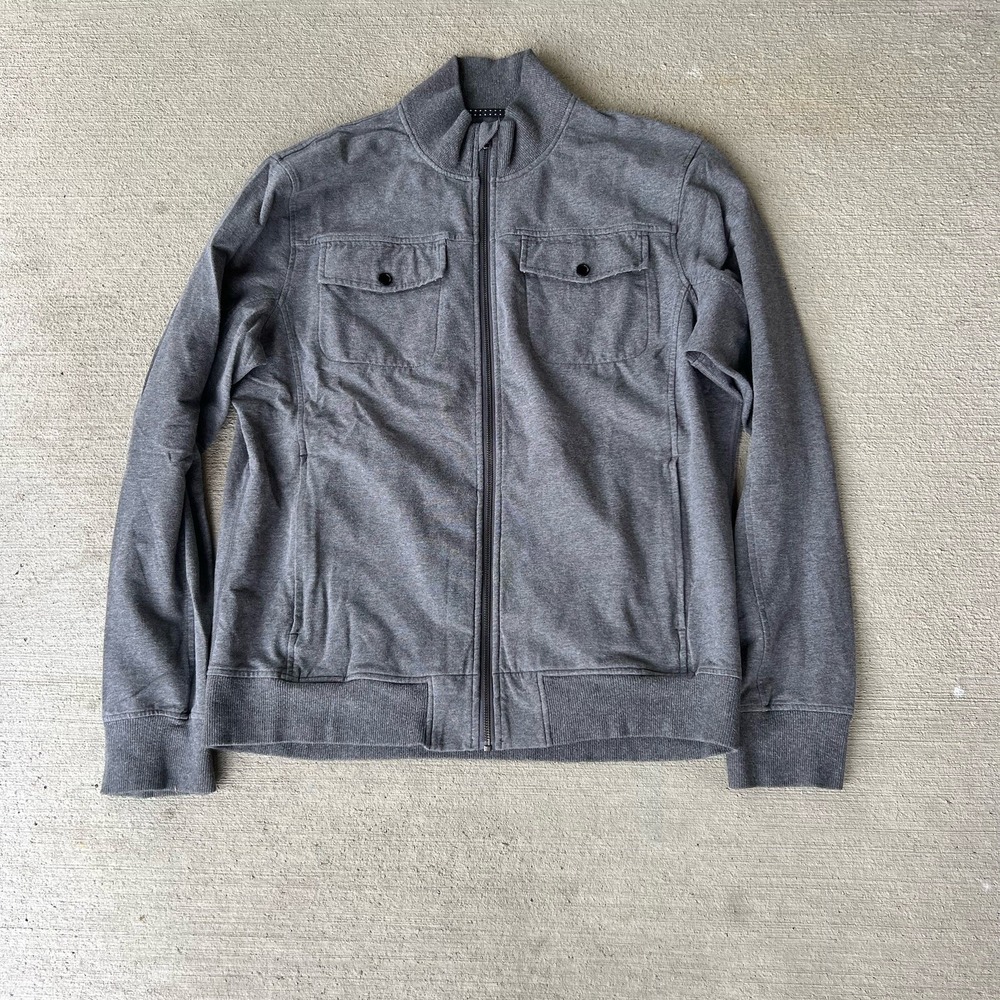 Lululemon Men's XXL Commission Travel Jacket Gray Stretch Full Zip